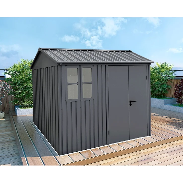 Tepro Metallgerätehaus Garden Shed 8 x 6 Premium anthrazit 252 x 168 cm – Bild 5