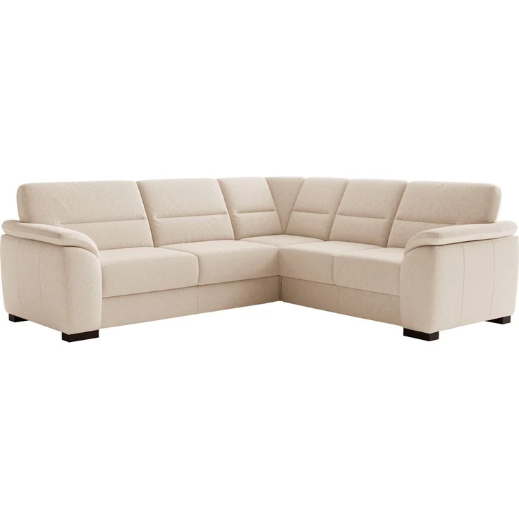 sit&more Ecksofa Montego L-Form, B: 256 cm, große Stoffauswahl, Komfortsitzhöhe 46 cm, optional Schlaffunktion und Schubkasten mit Stauraum – Bild 3