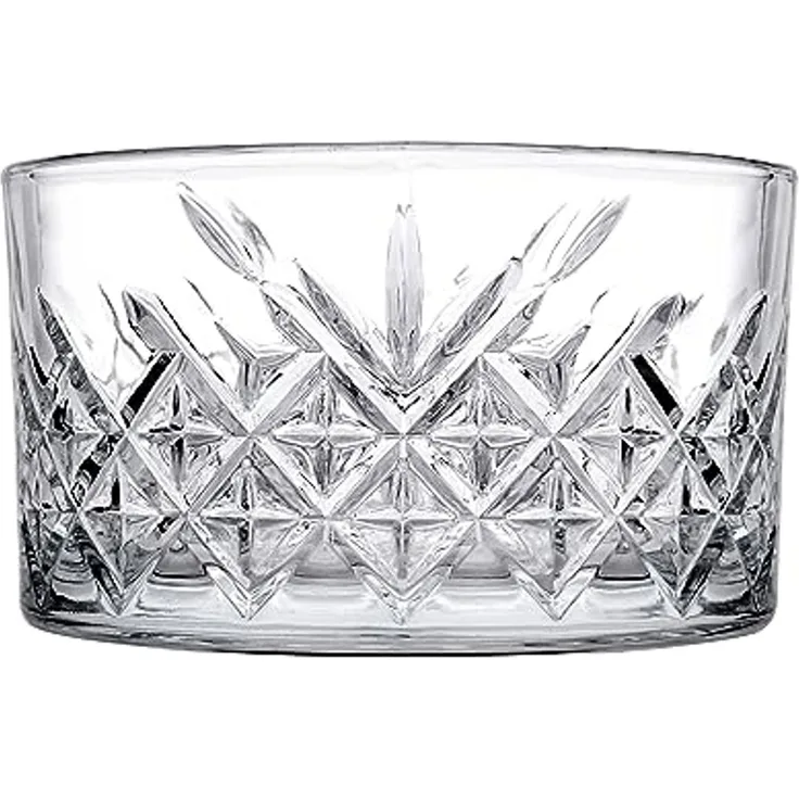 Pasabahce 487642 Timeless 4er Packung Schale Knabberschale Cerezlik, Glas, transparent, 22,5 ml