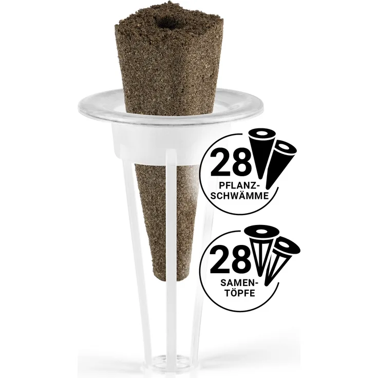 N8WERK Anzuchttablett N8WERK Pflanzenanzuchtstation Ersatzset 28 Stück