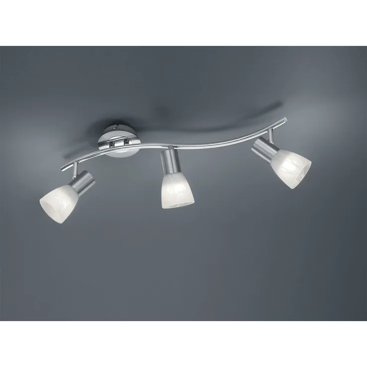 Attraktiver 18 Watt LED Strahler in Nickel matt