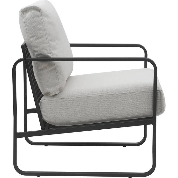 CLP Lounger Manea mit Metallgestell,creme Stoff – Bild 4