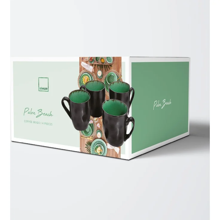 SÄNGER Kaffeebecher Set Palm Beach 4 teilig – Bild 4