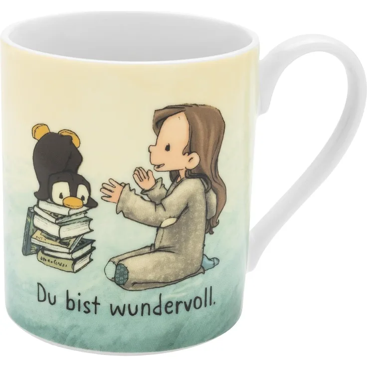 Tasse Becher Milch Kakaotasse Sheepworld Geschenk für Kinder ANOUK Pinguin 73954