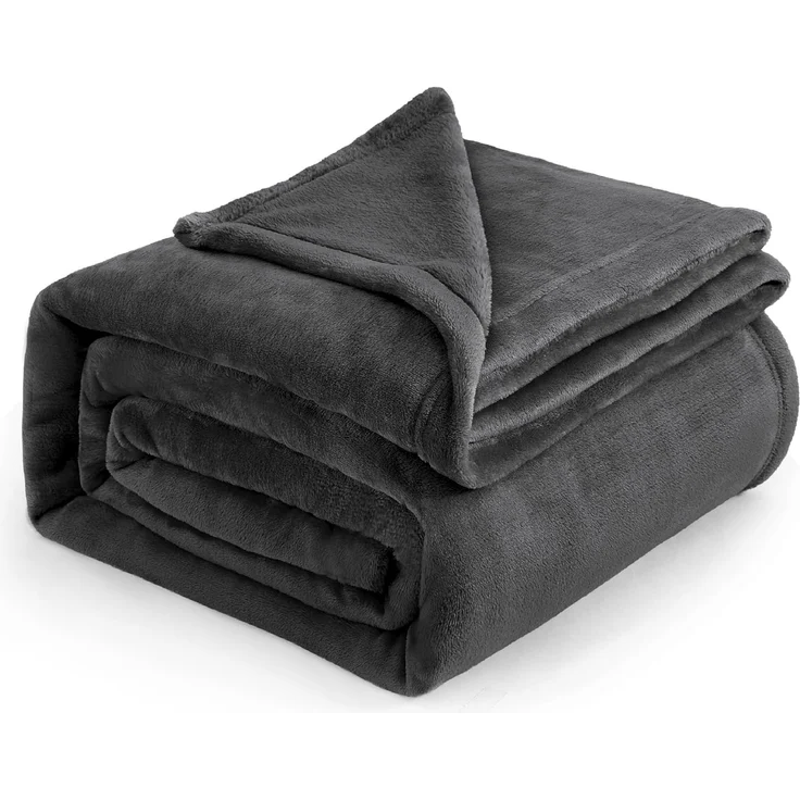 BEDSURE Kuscheldecke Dunkelgrau, 220x240 cm – Bild 1