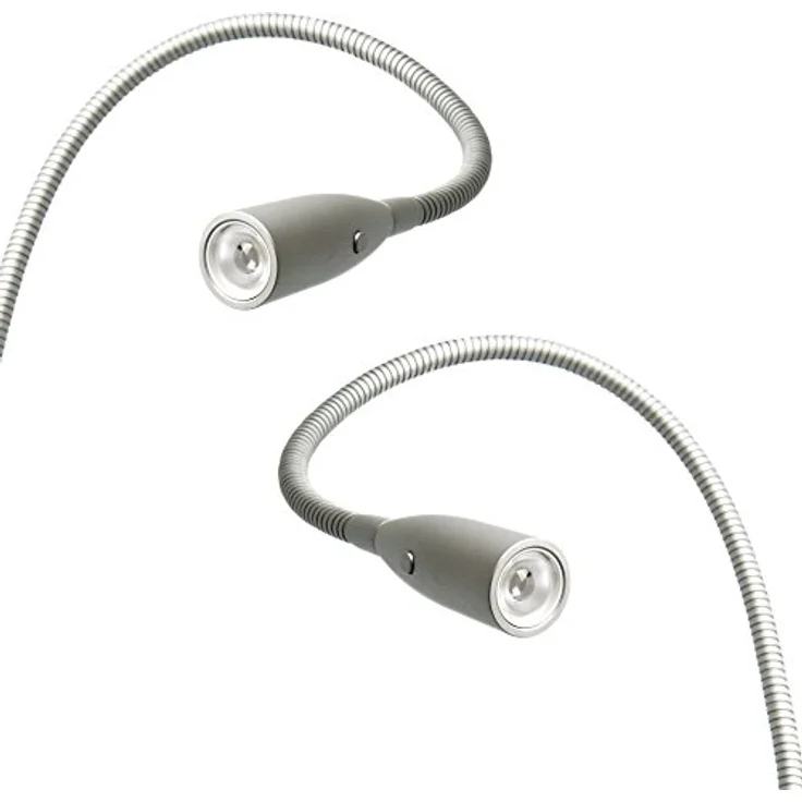 kalb Bettleuchte LED Leseleuchte Aufbauleuchte Nachttischlampe Bettlampe Leselampe, 2er Set, warmweiß – Bild 2