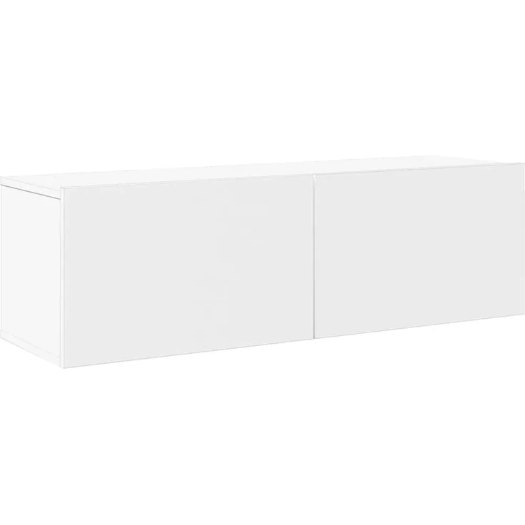 7-tlg. TV-Schrank, Lowboard TV Set Weiß Holzwerkstoff – Bild 4