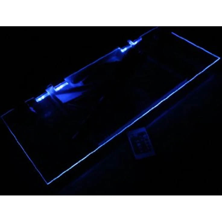 TRANGO LED Glaskantenbeleuchtung, 6er Set RGB Farbwechsel LED Glaskantenbeleuchtung 5022-06 inkl. Fernbedienung Schrankbeleuchtung I Glasbodenbeleuchtung I Vitrinenbeleuchtung, LED Clips I Möbelbeleuchtung – Bild 5