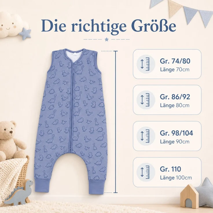 Fillikid Sommerschlafsack mit Beinen Exklusiv – Bild 6