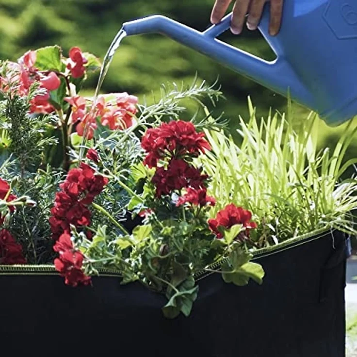 Praknu Pflanzkübel Hochbeet Pflanzsack 190L aus Vliesstoff mit Schilder zum Beschriften (Einzelartikel, 1 St), Für Gemüse, Pflanzen & Blumen - Stofftöpfe - Grow Töpfe – Bild 5
