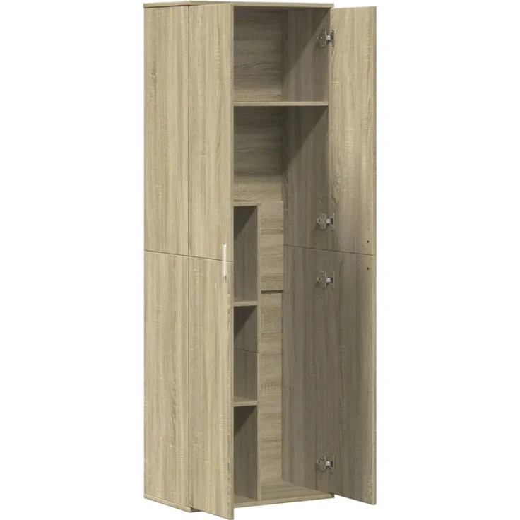 vidaXL Highboard Sonoma-Eiche 60x35x180 cm Holzwerkstoff 3276667 – Bild 6