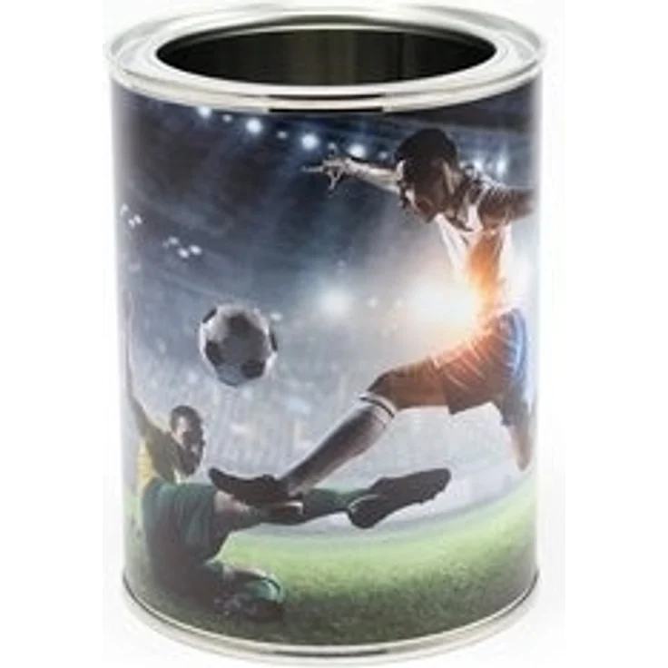 nikima Aufbewahrungsbox Fußball Stifteköcher, inkl. 12 Dreikant Buntstiften – Bild 6
