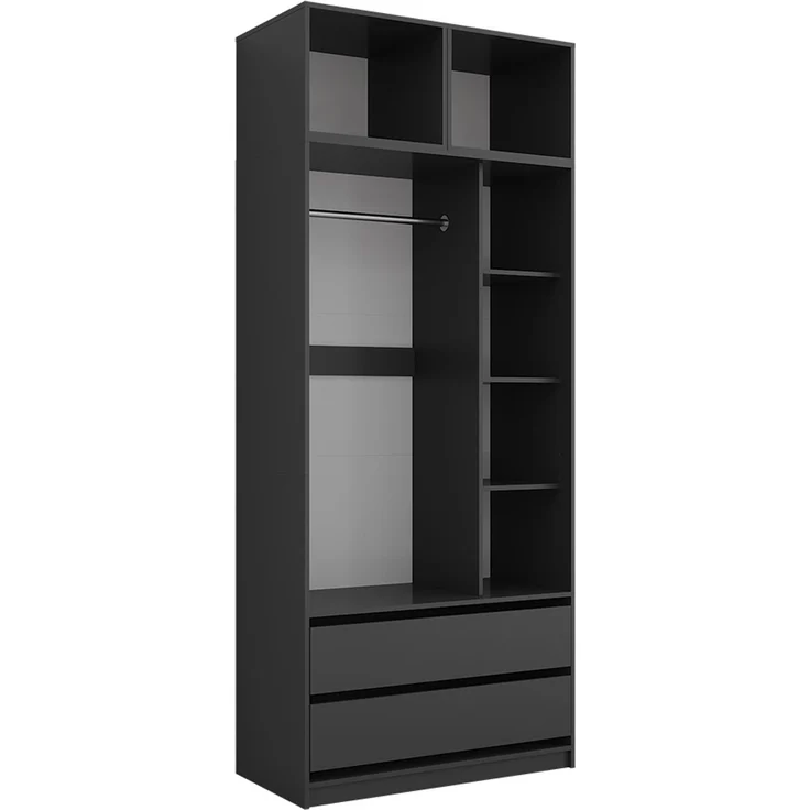 Kleiderschrank Elmo Anthrazit 50 x 40 cm 3er Set Vicco – Bild 1