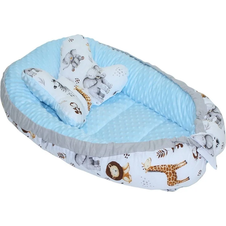 Primawela Bettnestchen Baby MINKY Nestchen Kokon Kuschelnest Kissen Decke Schmetterlingkissen – Bild 2