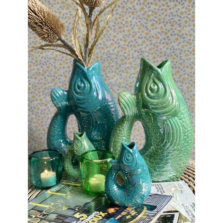Gift Company Monsieur Carafon Fisch Vase L lagoon 2,7 L – Bild 4