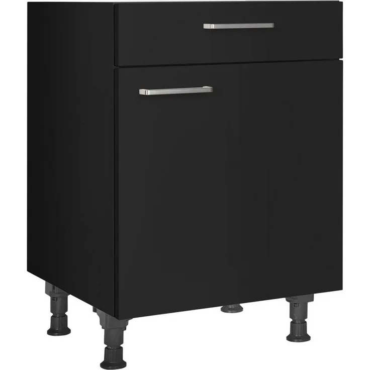 nobilia® Unterschrank "Touch", Ausrichtung wählbar, vormontiert, in den Breiten 30, 45 und 60 cm Breite, mit höhenverstellbaren Sockelfüßen, vormontiert