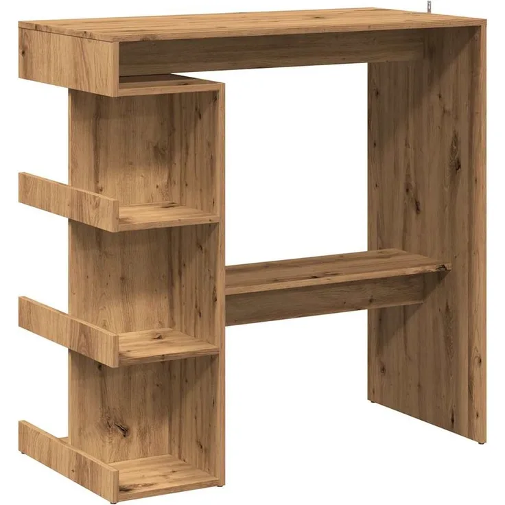vidaXL Bartisch mit Regal Artisan-Eiche 100x48x101,5 cm 856759
