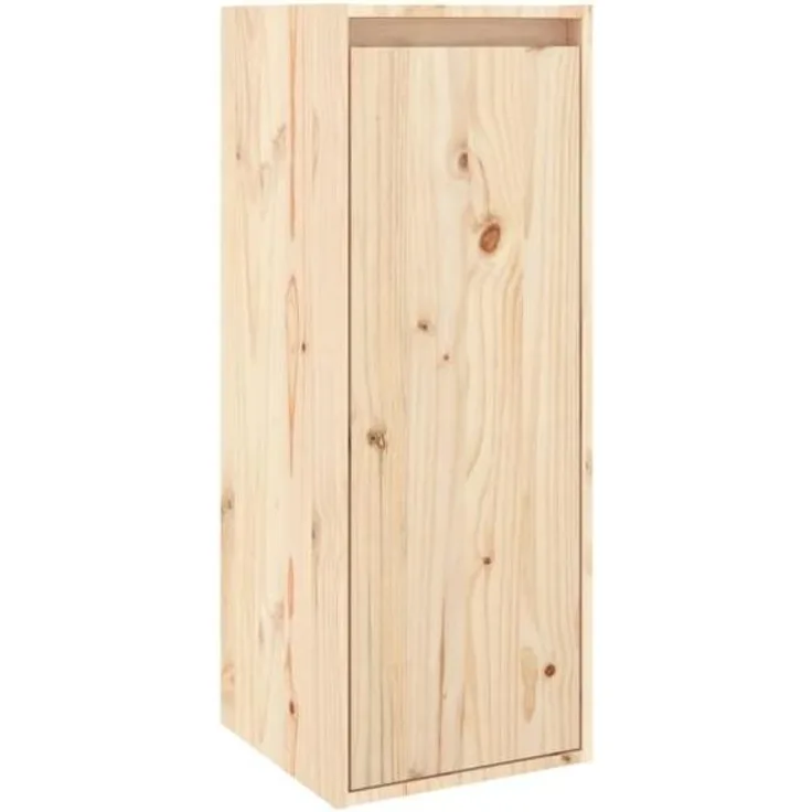 vidaXL Wandschrank 30x30x80 cm Massivholz Kiefer 813495
