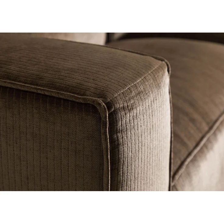 Sofa 3-Sitzer 286x103x69 Cord taupe VALENCIA – Bild 5