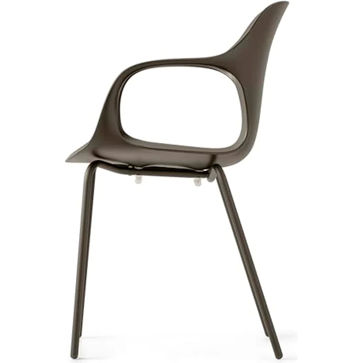 Connubia, 2 Stühle OPS! Metallgestell Lava MATT Sitz aus recyceltem Polypropylen 100% Erde matt – Bild 5