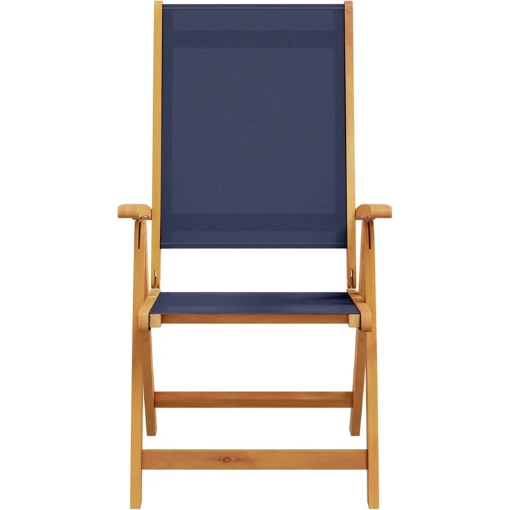 vidaXL Gartenstühle 2 Stk. Klappbar Massivholz Akazie und Textilene 4008422 – Bild 3