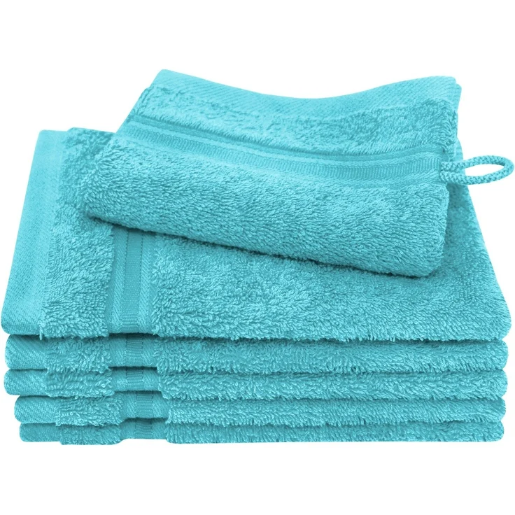 Dyckhoff Waschhandschuh Siena, (Set, 6-St), mit Bordüre – Bild 5