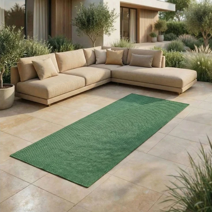 Jimri Outdoorteppich Key West, Läufer, Outdoor Teppich Balkonteppich Terassenteppich – Bild 1