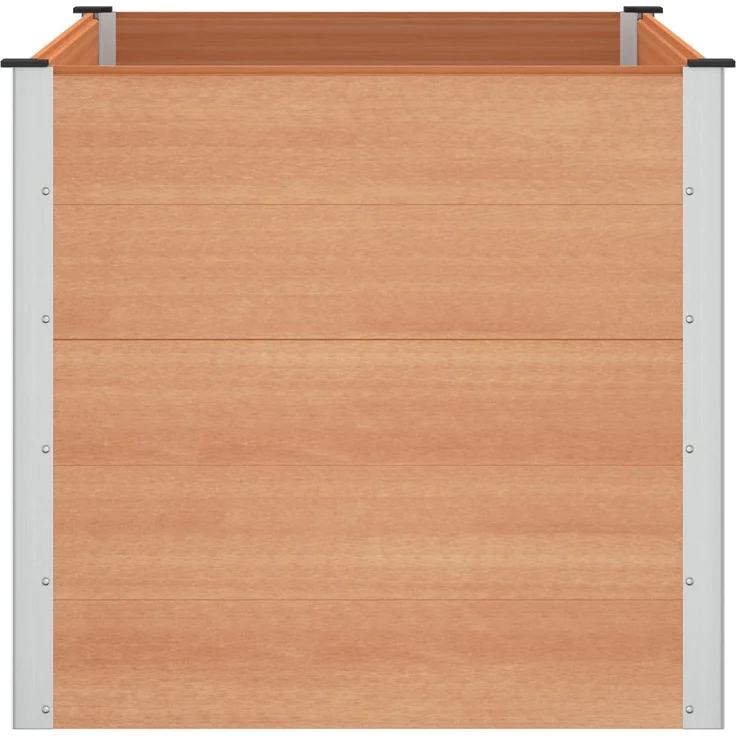 vidaXL Hochbeet Braun 150 x 100 x 91 cm WPC und Aluminium 42039003 – Bild 4