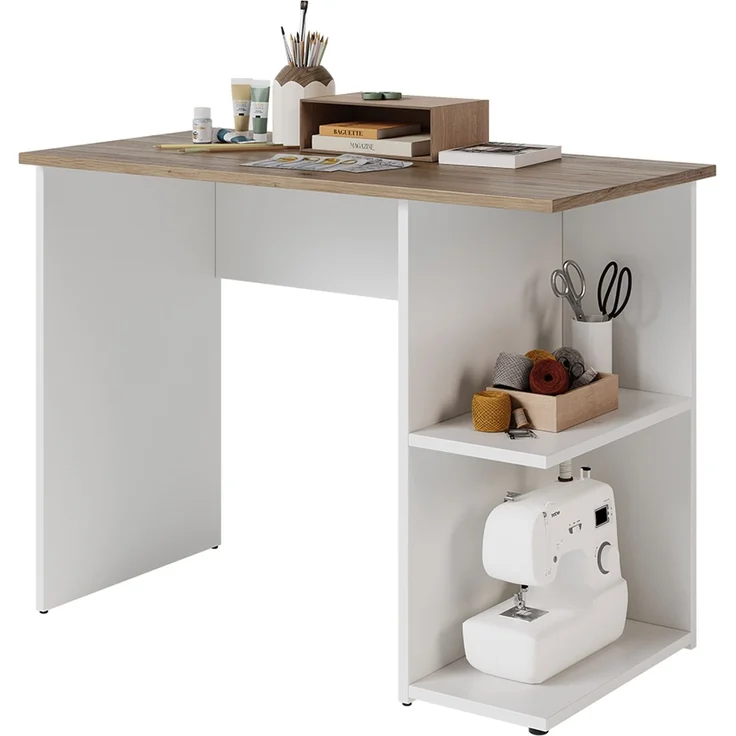 Schreibtisch Simple Weiß/Artisan 100 x 50 cm Vicco – Bild 5