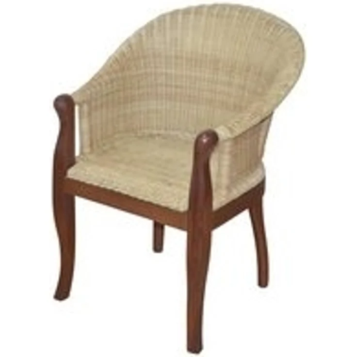 Rattan-Sessel "Berta" braun/beige – Bild 4