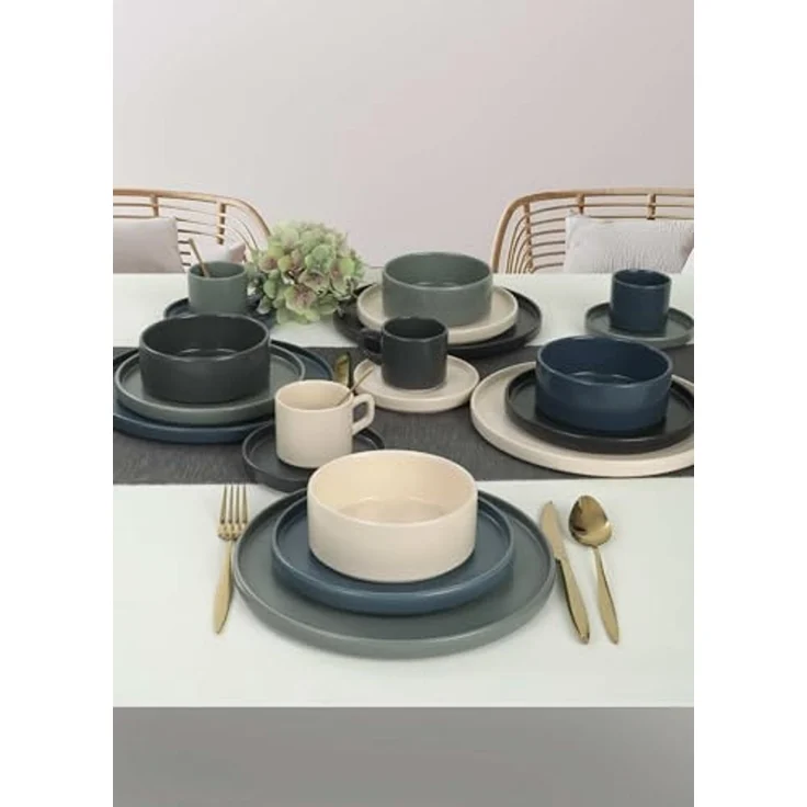 Hermia Concept Teller-Set 100% CERAMIC STONEWARE M1617 (20-tlg) – Bild 3