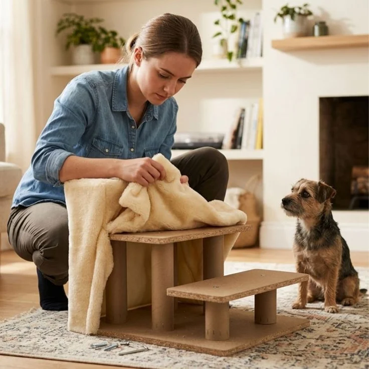 Relaxdays Hundetreppe mit 3 Stufen – Bild 6