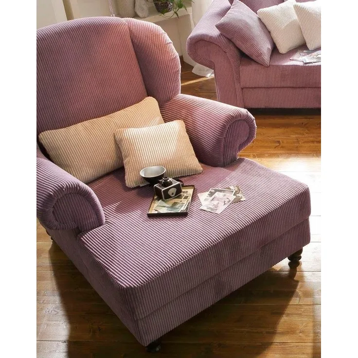 Home affaire XXL-Sessel King Henry, Sessel, Ohrensessel, Relaxsessel, mit Federkern, in legerer Polsterung und losen Kissen