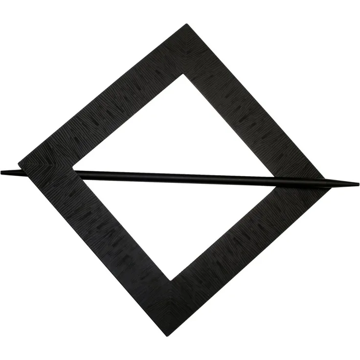 Gardinia Raffhalter für Vorhänge Uranus 14,5 x 14,5 cm schwarz-matt