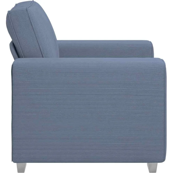 vidaXL Sessel Blau 100x77x82 cm Cordstoff 4105189 – Bild 4