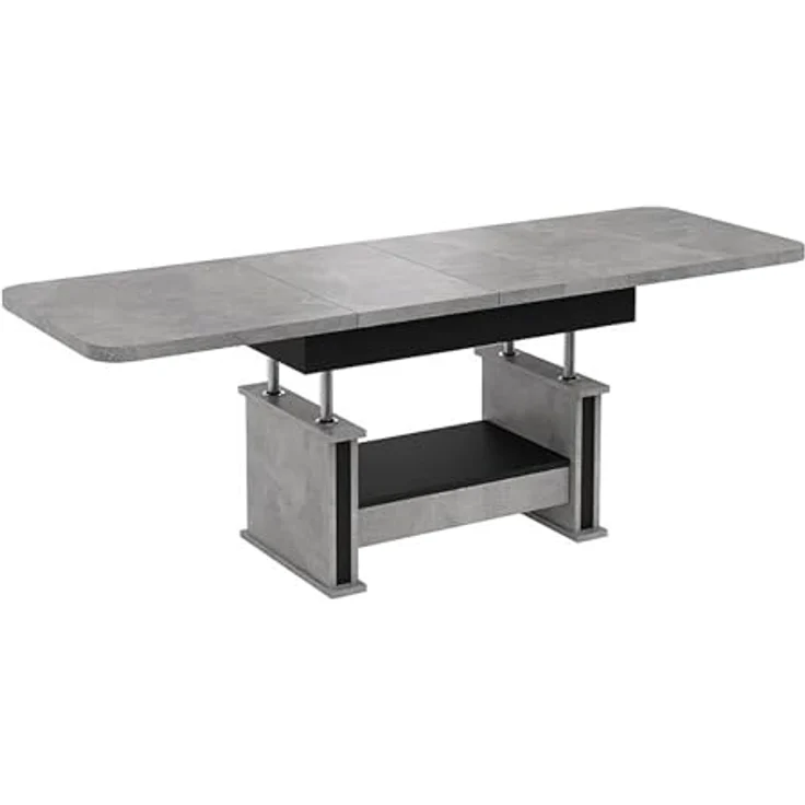 designimpex Couchtisch Design DA-555 Schublade höhenverstellbar ausziehbar Tisch – Bild 4