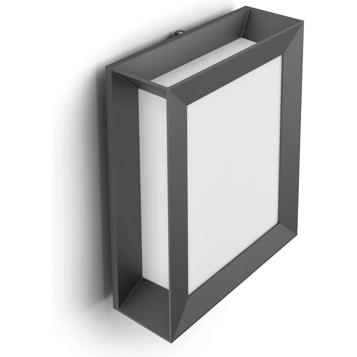Philips Karp LED Außenwandleuchte anthrazit eckig 6W – Bild 2