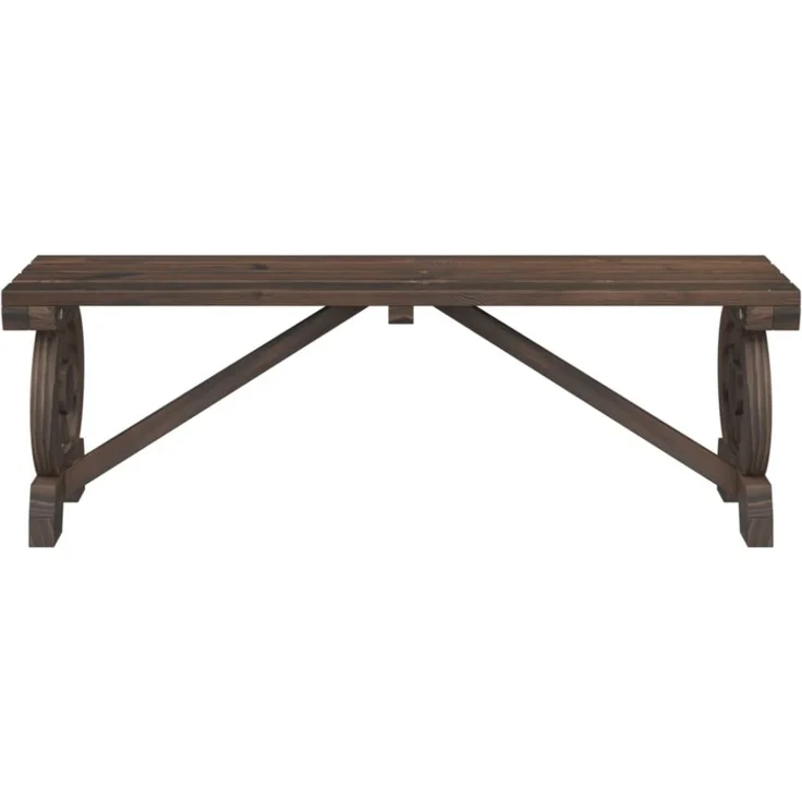 vidaXL Gartenbank 115 cm Massivholz Tanne 365112 – Bild 5