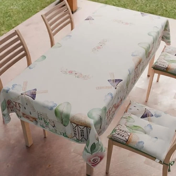 PETTI Artigiani Italiani - Fleckabweisende rechteckige Tischdecke für Partys und Geburtstage für Kinder, Tischabdeckung für Küche, Partydesign, 02 x 6 Plätze (140 x 180 cm), 100% Made in Italy – Bild 2
