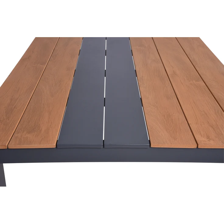 Gartentisch KATJA - Kunststoff, Braun, 200 x 100 x 75 cm | Terrassentisch Wetterfest Outdoor Tisch – Bild 4