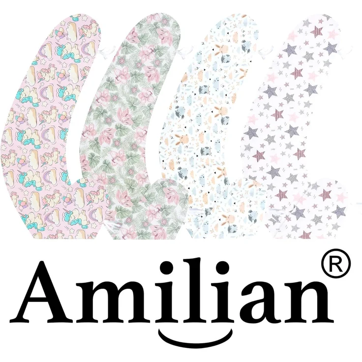 Amilian Stillkissenbezug 170 cm - Kissenbezug für Stillkissen, Seitenschläferkissen -Bezug, 100% Baumwolle - weicher und pflegeleichter Ersatzbezug – Bild 7