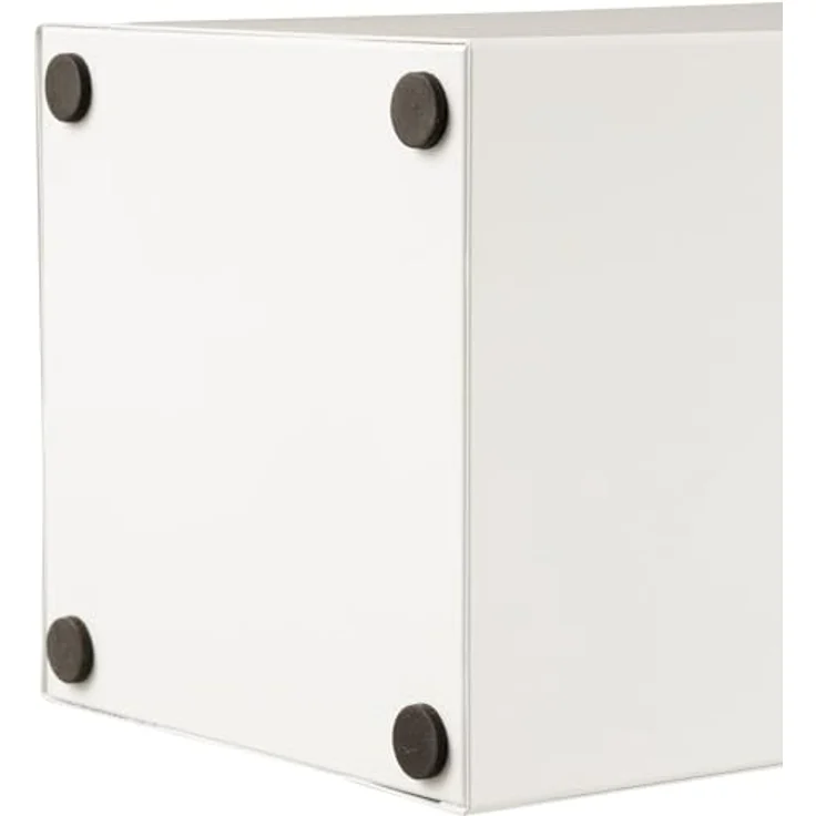 Baroni Home Schirmständer mit modernem Design aus Metall mit Umbrella Schnitzerei - weiß Schirmständer mit Haken und abnehmbarem Auffangfach für Heim- und Bürodekoration 15,5 x 15 x 49 cm – Bild 8