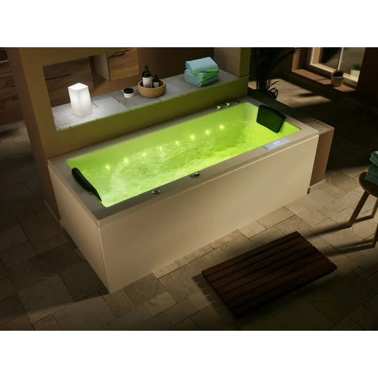 Deluxe Whirlpool Omega Ultra 170x75 Made in Germany 80 Düsen & LED mit Armatur : Mit Armaturen – Bild 11