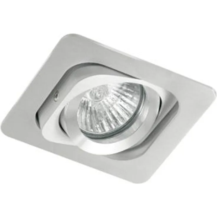 Einbauleuchte eckig aus Aluminium, schwenkbar, inkl. 50W GU10Leuchtmittel, NORAH
