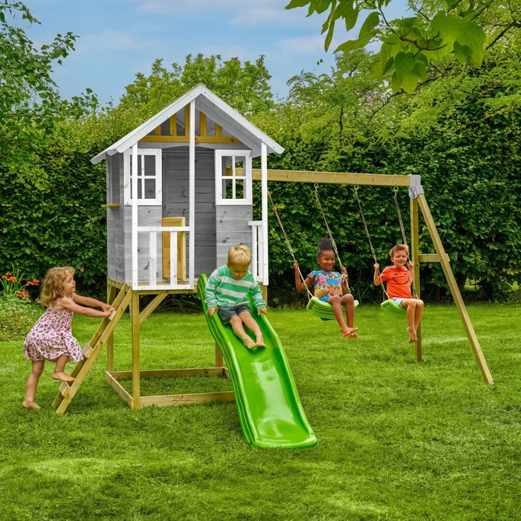 Zwerkules Valli 3 | Kinder Stelzenhaus mit Rutsche – Bild 2