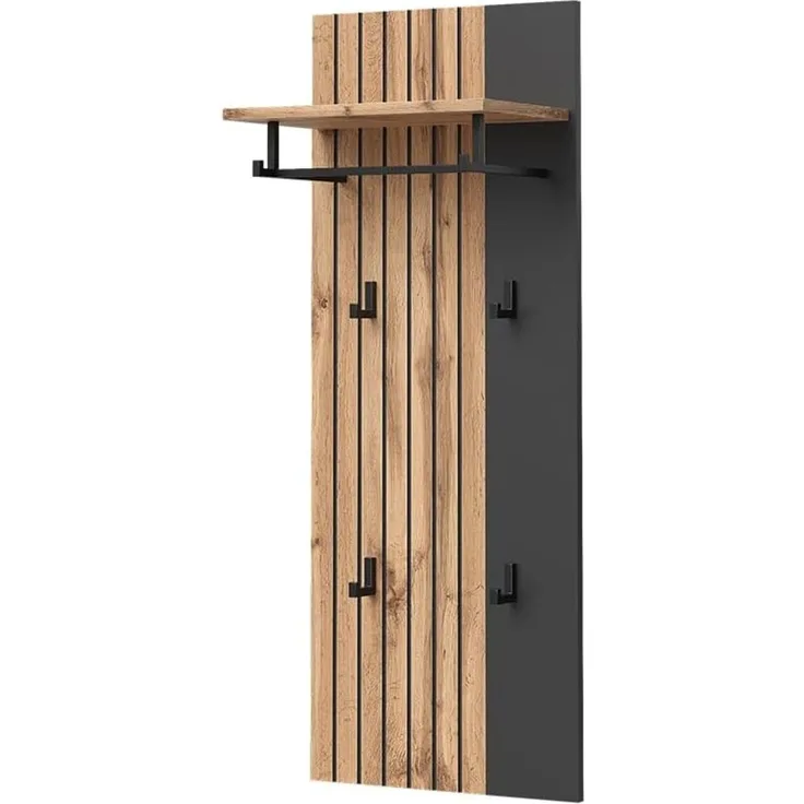 Wandgarderobe Amber Eiche Wotan 43 x 110 cm Vicco