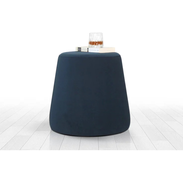 Hanah Home 'Broch - Dark Blue' Pouffe, Dunkelblau, 40 x 44 x 40 cm – Bild 5