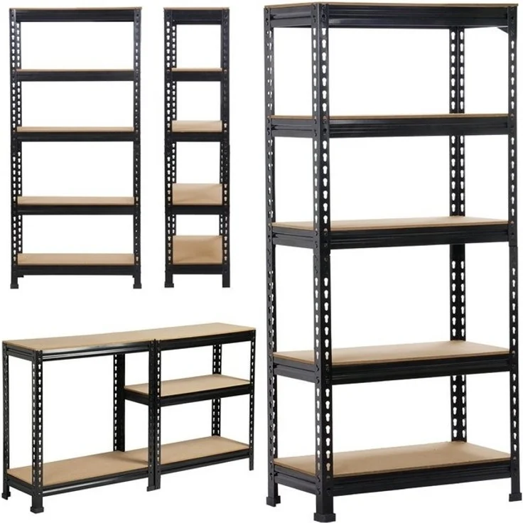 Yaheetech Standregal 70 x 30 x 150cm, Schwerlastregal Lagerregale Kellerregal, 5 verstellbare Ablagen – Bild 4