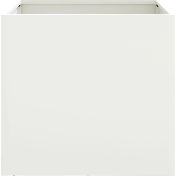 vidaXL Pflanzkübel Weiß 49x47x46 cm Stahl 841561 – Bild 4