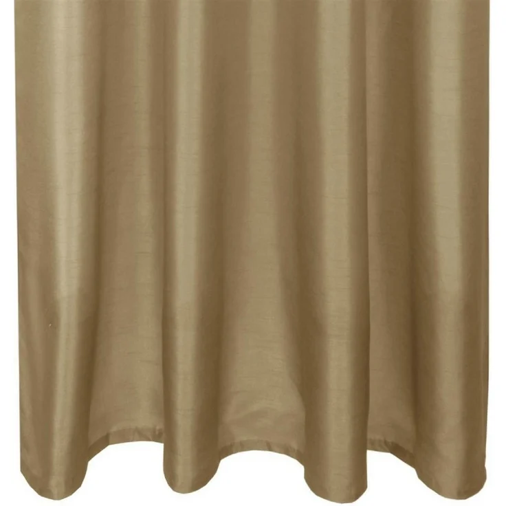 Gardine Blickdicht mit Kräuselband ( Taupe dunkel ) in 140x145cm ( Breite x Höhe ) – Bild 2